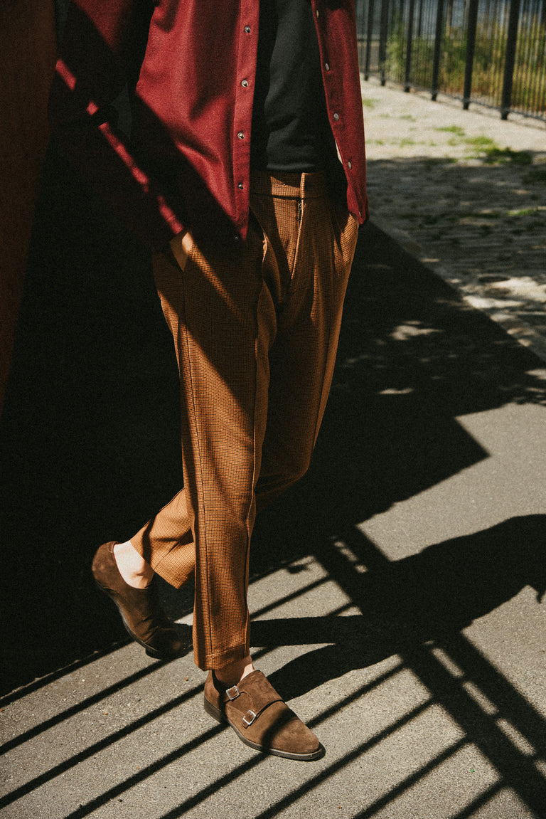 Vanta Pant / Brown Glenplaid