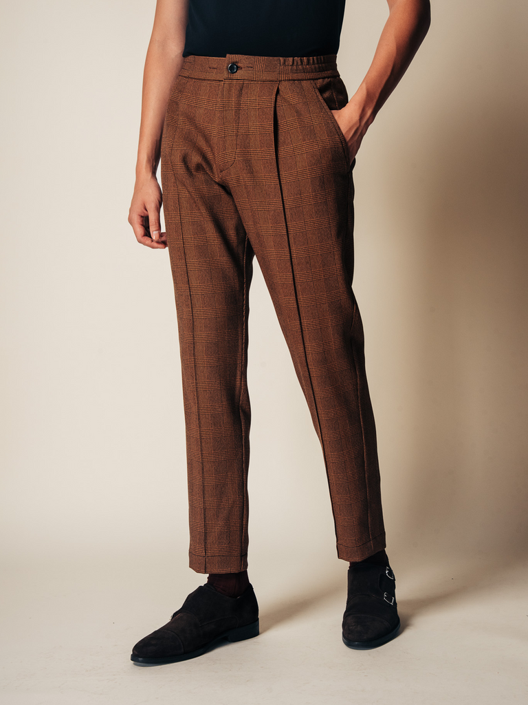 Vanta Pant / Brown Glenplaid