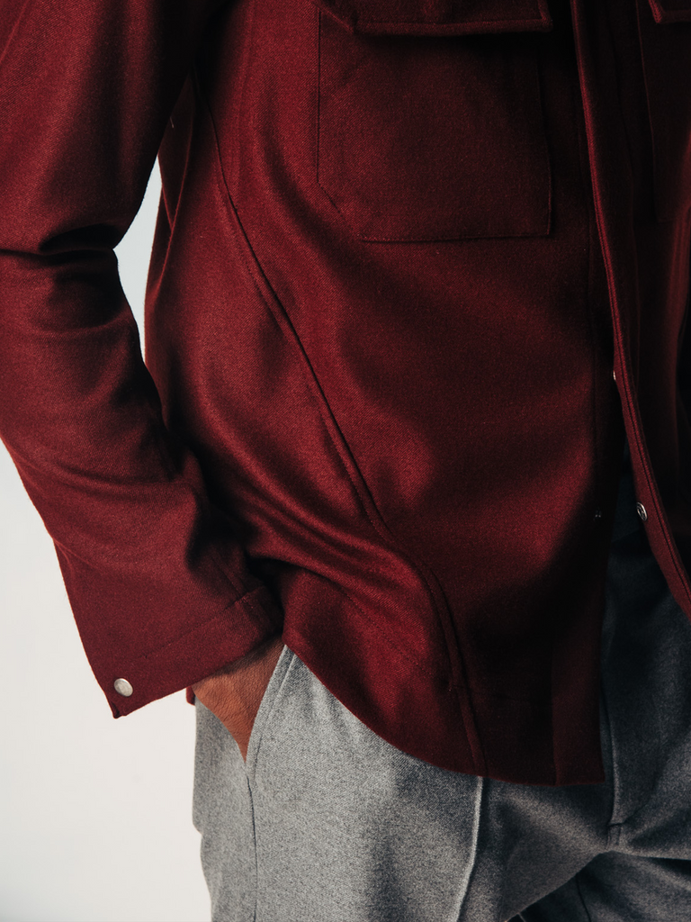 Aria Overshirt / Burgundy
