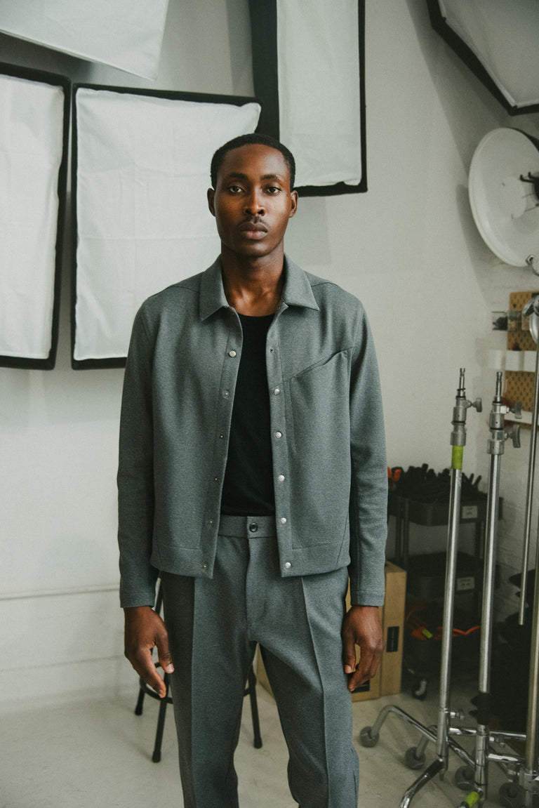 Orion Jacket / Tonal Navy Stripe