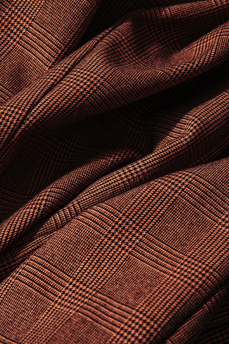 Vanta Pant in Brown Glenplaid Techwool | Versatility by SENECA