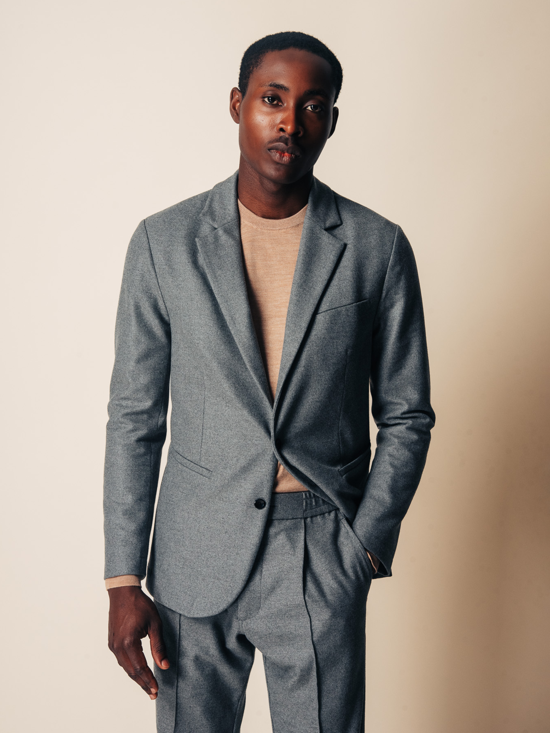 Forza Blazer in Grey Technical Flannel | Versatility by SENECA
