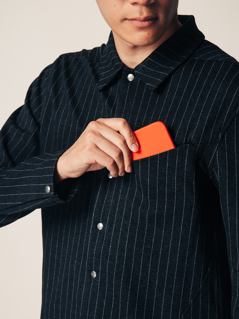 Orion Jacket / Grey Pinstripe