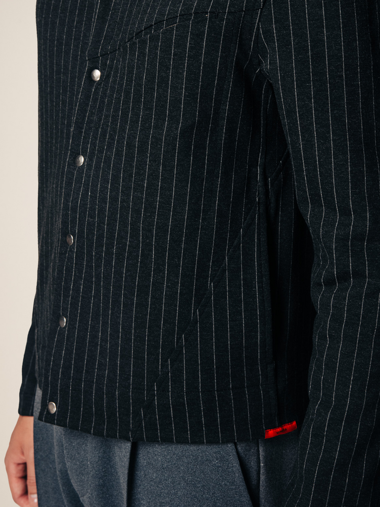 Orion Jacket / Grey Pinstripe