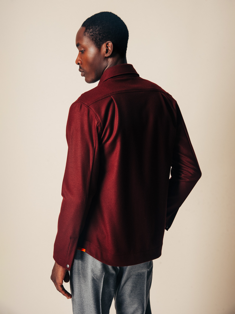 Aria Overshirt / Burgundy